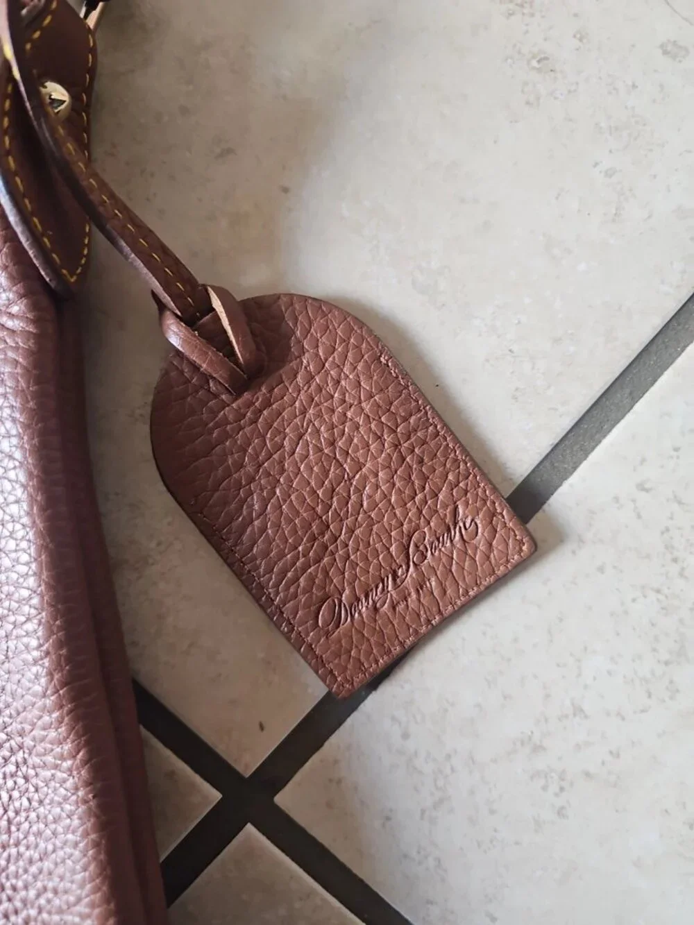 Dooney & Bourke Large Pebble Grain Leather Slouch Hobo Handbag